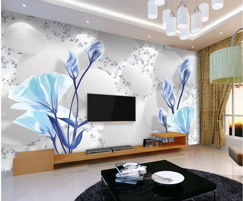 Украшение дома 3d обои с изображением фрески для гостиная простой элегантный