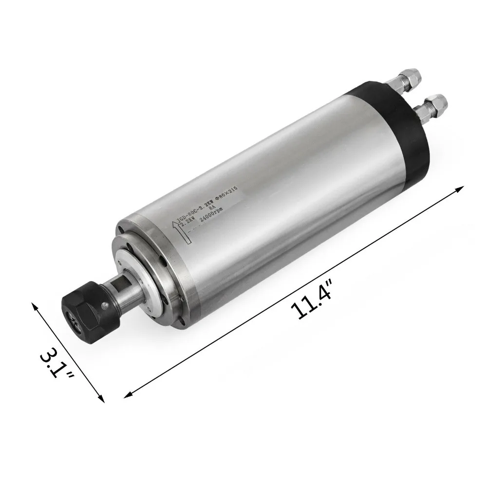 

CNC FOUR BEARING 2.2KW ER20 WATER-COOLED SPINDLE MOTOR ENGRAVING MILL GRIND