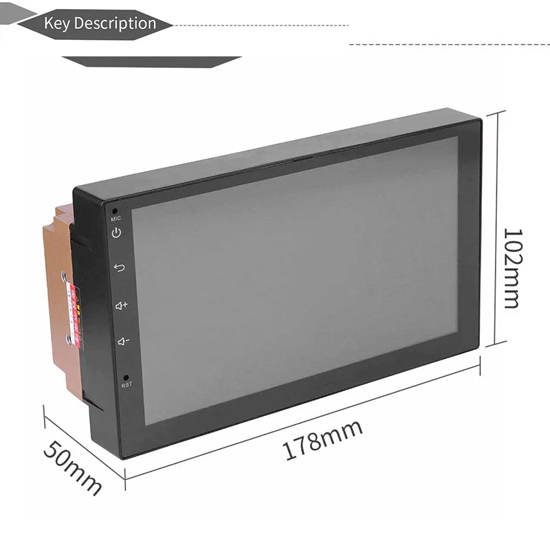 7-дюймовый 2 Din Сенсорный экран 1080 P автомобиля Bluetooth MP5 плеер 4 ядра Android gps навигации