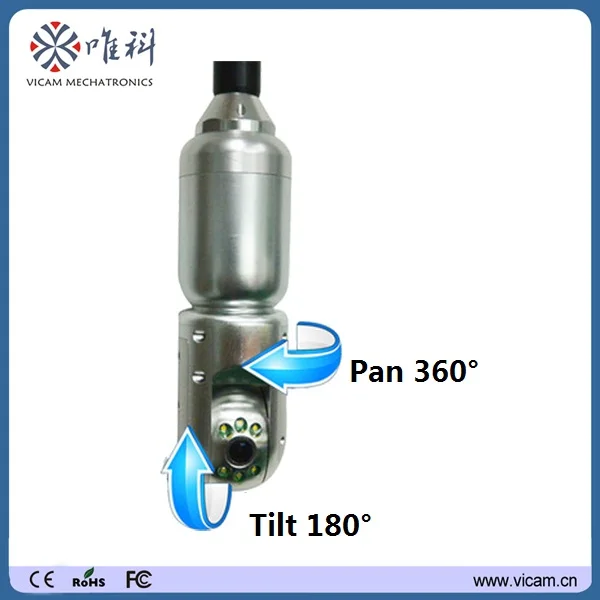 Камера для обследования канализационных труб с 360 градусами и датчиком локатором