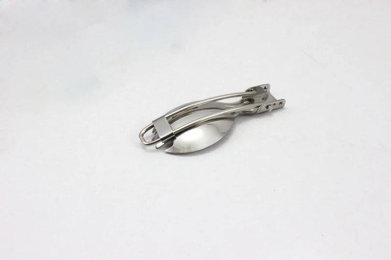 Новое поступление складные ложки из нержавеющей стали вилка для кемпинга