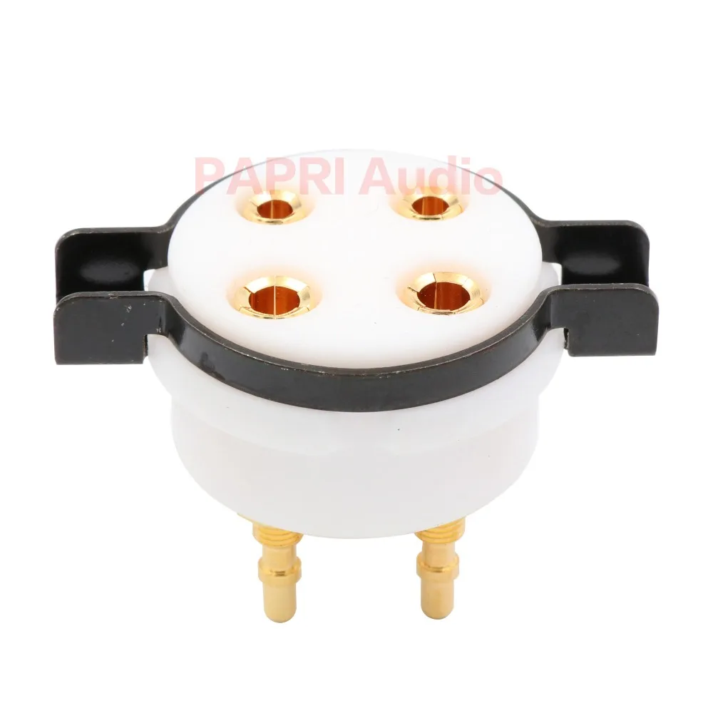 2 шт. CMC PTFE покрытые золотом U4A 4Pin ламповая панель аудио hi fi DIY Amp для 2A3 300B PX4 5U4G 274A 572B