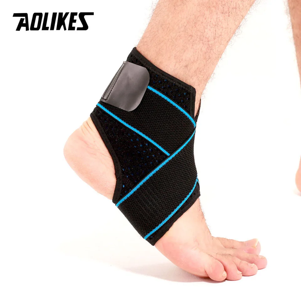 Фиксатор голеностопа AOLIKES компрессионный с регулируемым ремешком 1 шт.|ankle support|ankle