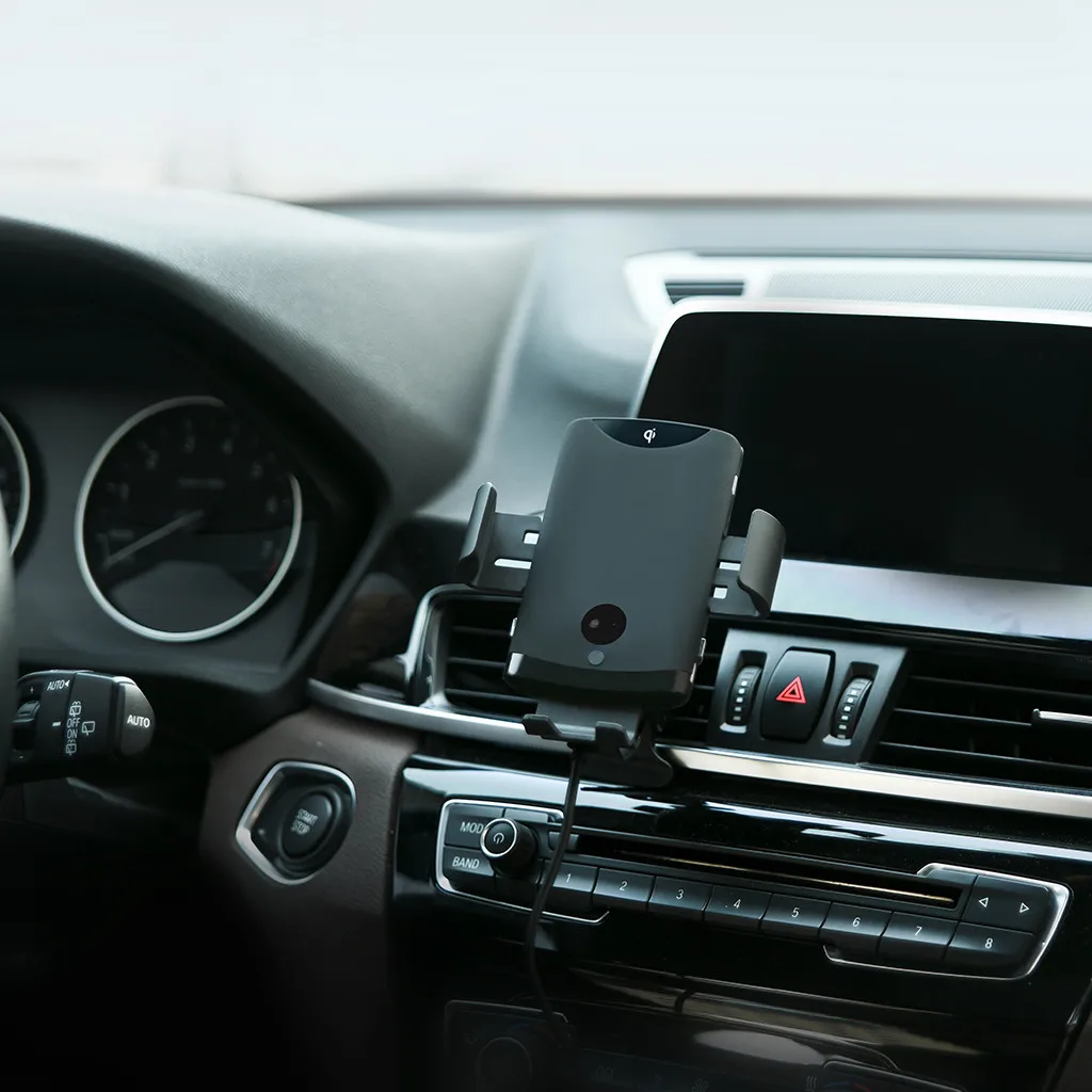 Car Vent Infrared Intelligent Induction Wireless Charger For iPhone Samsung Phone Holder Huawei Xiomi | Автомобили и мотоциклы