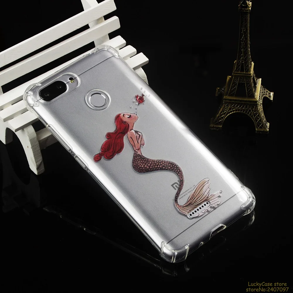 Модные coque анти осень мобильного телефона tup Задняя накладка для Xiaomi Redmi 6 Единорог