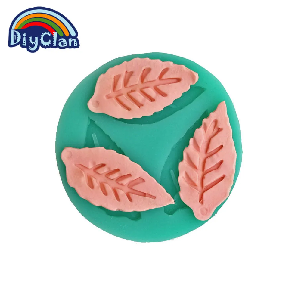 Новые стильные силиконовые формы в виде листьев для украшения торта форма