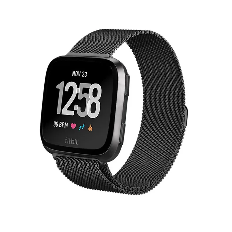 Миланская петля ремешок для Fitbit Versa/Versa 2/versa Lite ремешок из нержавеющей стали браслет ремешок Смарт часы аксессуары