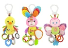 Детские погремушки, мобильные игрушки для детей, мягкие детские игрушки для детей 0-12 месяцев, детская подвесная кровать с кроликом, погремушки для коляски, Прорезыватель для зубов