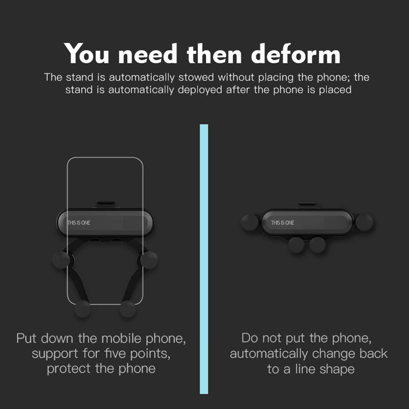 Универсальный Автомобильный кронштейн WINNER 360 градусов креативный со скрытым