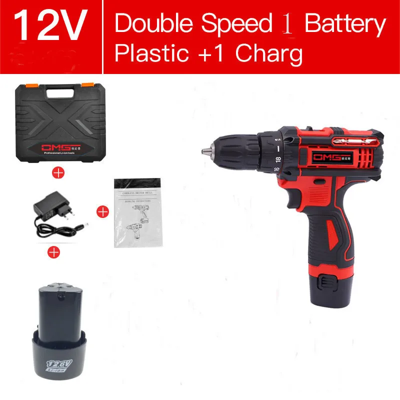 12V-SET3 12,6 в Электрическая Дрель аккумуляторная отвертка литиевая батарея Мини дрель аккумуляторная отвертка электроинструменты Аккумуляторная дрель - Цвет: 12V-SET3