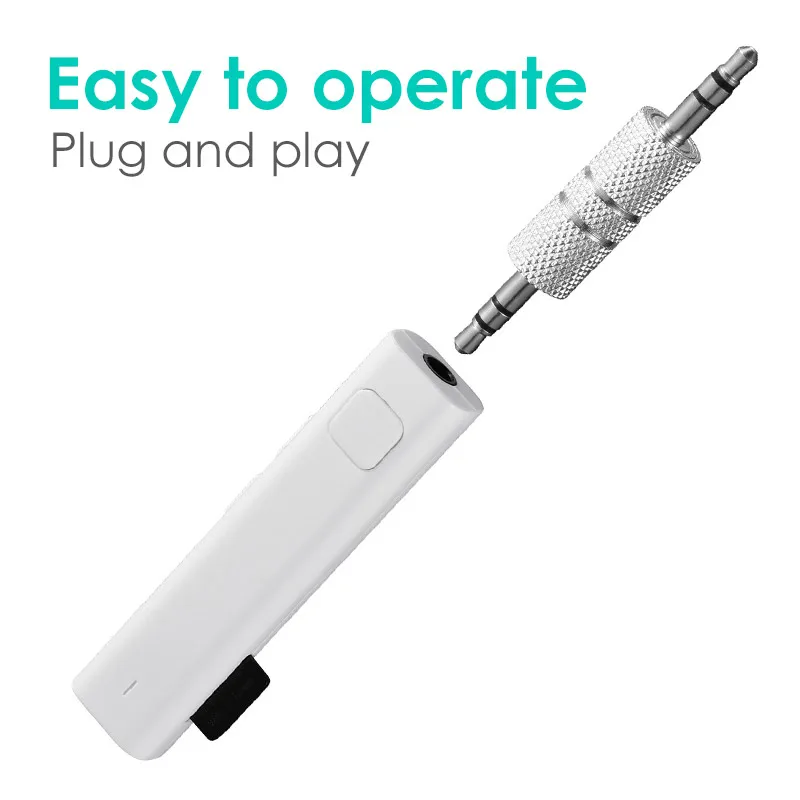 Overfly Wireless 4.2 Bluetooth Audio Receiver Bulit-in Battery 3.5mm Jack Mini Music TF Card Adapter Car Aux | Электроника