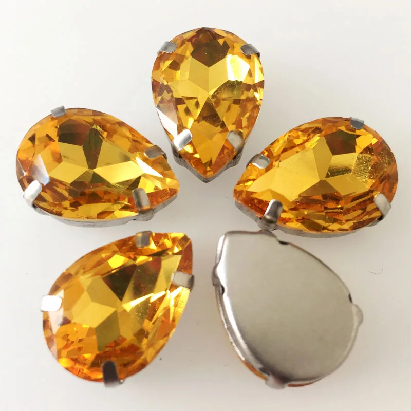 Бесплатная доставка! Золотисто желтые каплевидные высококачественные