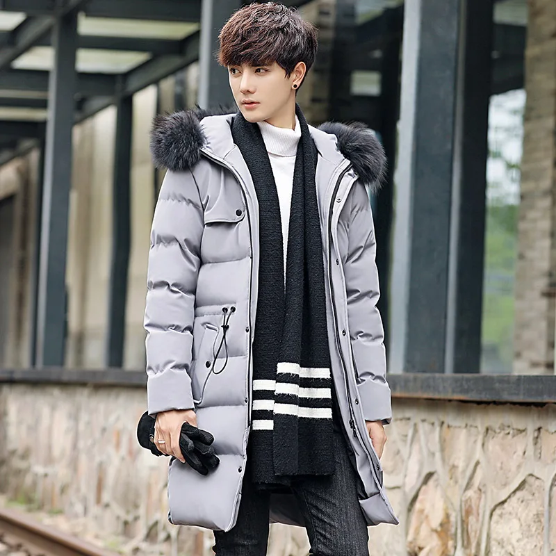 Camperas Hombre Invierno Макси зимняя куртка Для мужчин длинные Мужчин's Повседневное