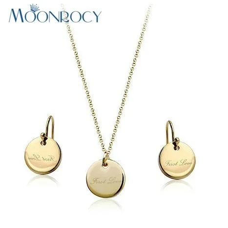 MOONROCY Бесплатная доставка модное хрустальное ожерелье и серьги ювелирный набор