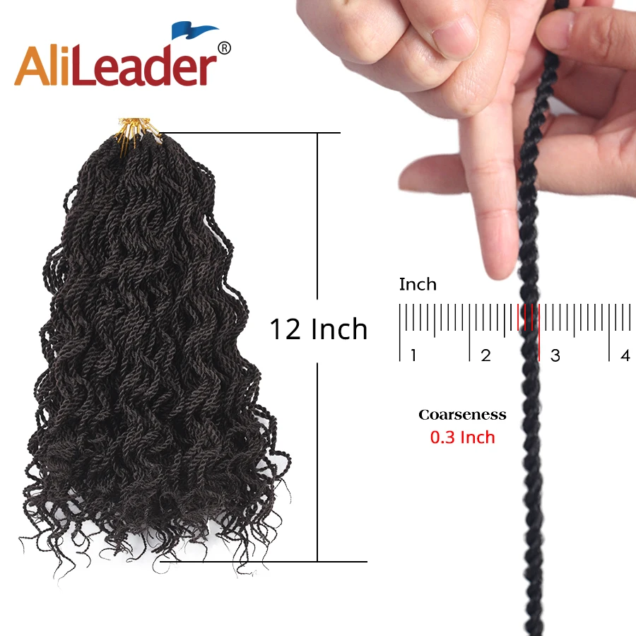 Alileader 1 10 шт 12 дюймов вьющиеся Сенегальские крученые крючки 30 корней