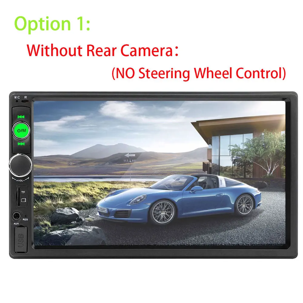 Optrion 1 Podofo 2 Din автомагнитола " Bluetooth стерео Мультимедийный плеер 2din MP3 MP5 плеер аудио стерео Зеркало Ссылка USB SD FM - Цвет: Optrion 1