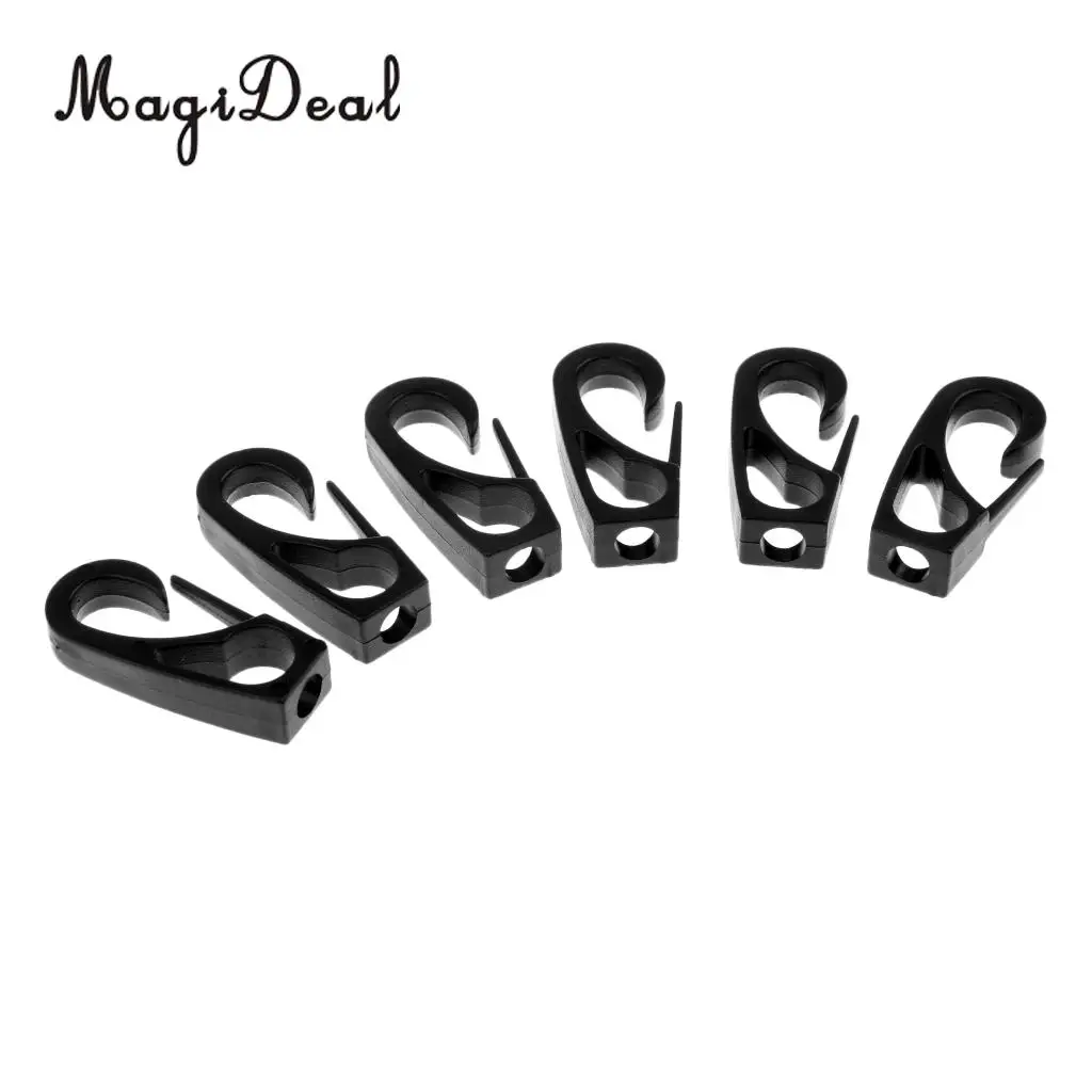 MagiDeal Pack 6 байдарка каноэ лодка мм Банджи Эластичный шнур шок конец шнура Крюк