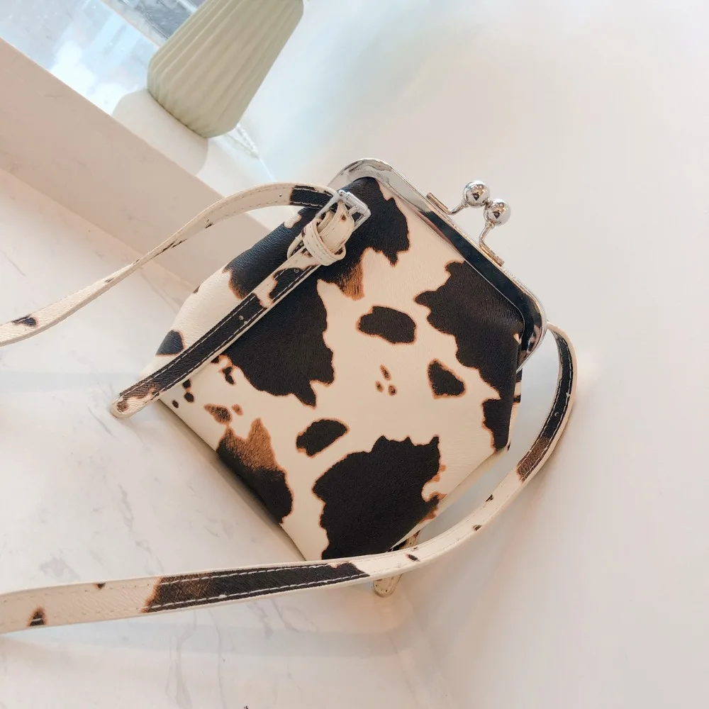 Новая модная женская мини сумка с зажимом винтажная маленькая сумочка Милая