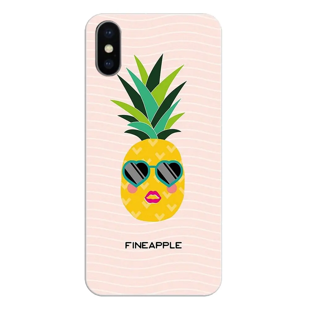 For Samsung Galaxy S2 S3 S4 S5 MINI S6 S7 edge S8 S9 Plus Note 2 3 4 5 8 Coque Fundas Silicone Case colorful pink gold Pineapple |