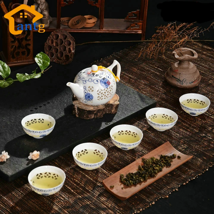 Чайный сервиз KungFu керамические чайные горшки и чашки посуда для черного чая 7