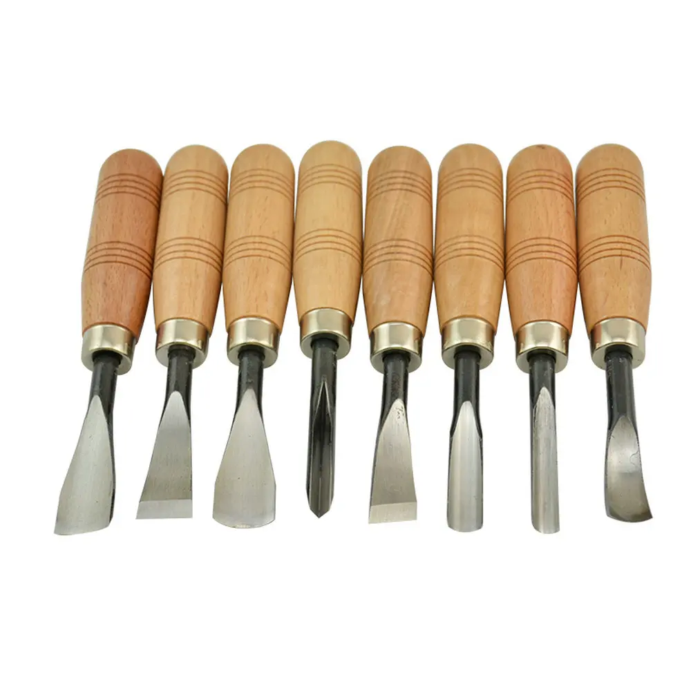 8 шт резьба по дереву ручная инструменты чип деталь ножи Набор инструментов для