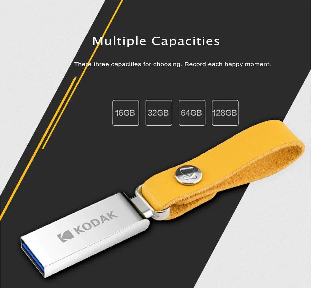 Kodak флеш-накопитель K123 USB 3,1 металлический USB флеш-накопитель 16 ГБ 32 ГБ 64 Гб 128 ГБ флеш-накопитель USB 3,0 флеш-накопитель U диск