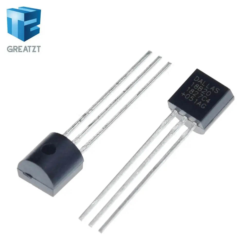 Электронный чип GREATZT 10 шт./лот чипы DS18B20 TO 92 18B20 датчик температуры IC 18b20 сделай сам
