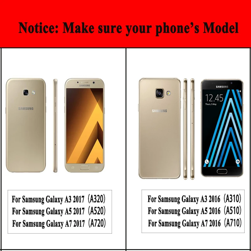 Sockproof гибридный мягкий ТПУ чехол для Samsung Galaxy A3/A5/A7 2017 Silm силиконовый гелевый