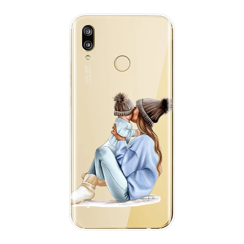 Чехол для девочки, ребенка, женщины, мамы, для huawei P20 Lite Pro P9 P10 P Smart Plus P8 P9 Lite Mini, Мягкая силиконовая задняя крышка, чехол для телефона