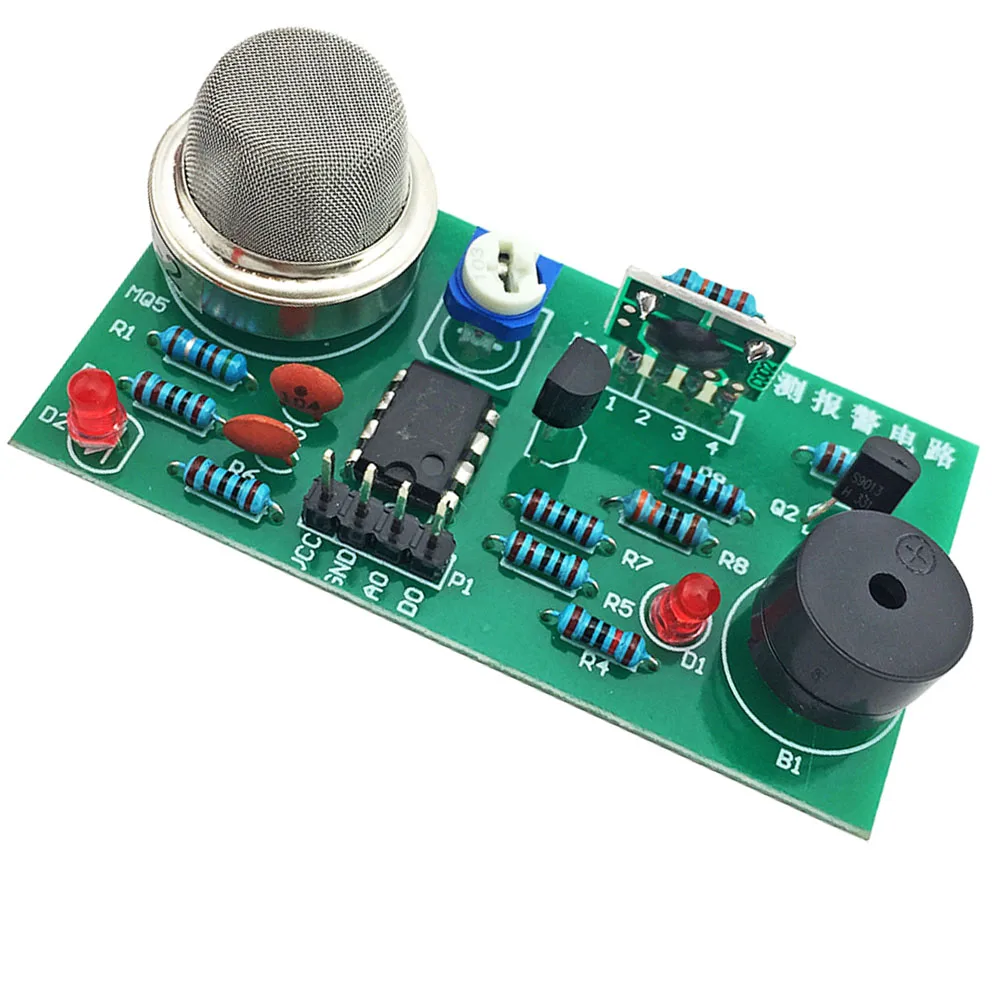 CNIKESIN Diy kit MQ5 сигнализации обнаружения газа цепи электронные компоненты