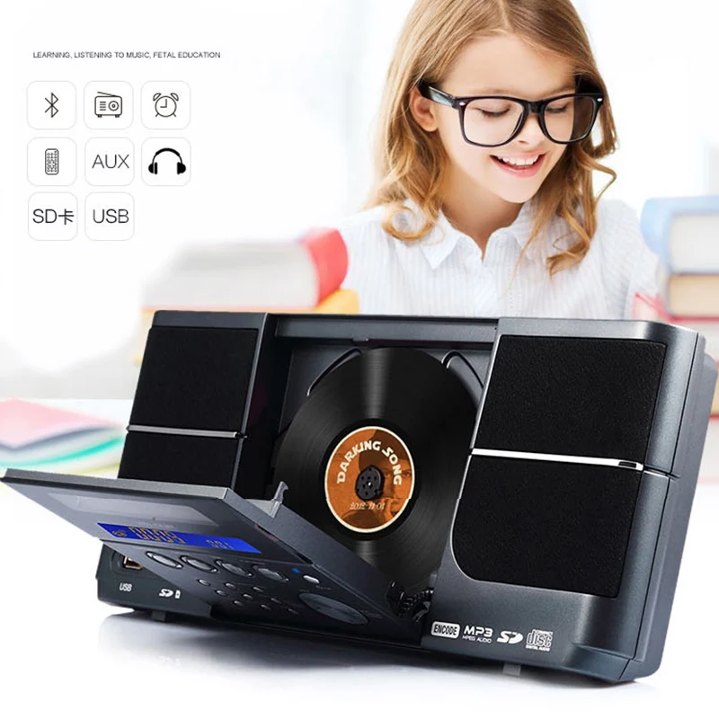 CD плеер Домашний USB диск воспроизведение машина обучение Walkman стены
