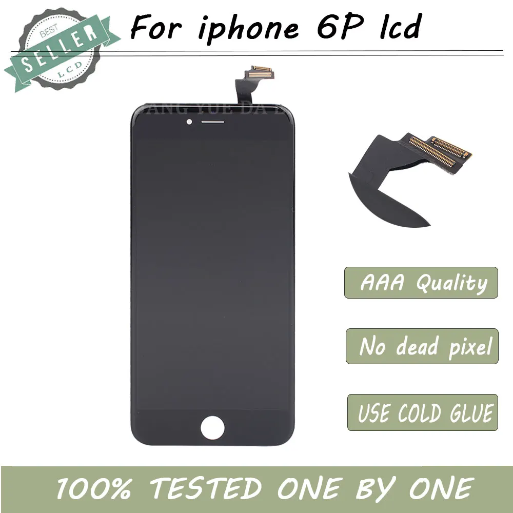 10 шт./лот без битых пикселей 5 дюймов pantalla для iPhone 6 plus ЖК дисплей сенсорный экран