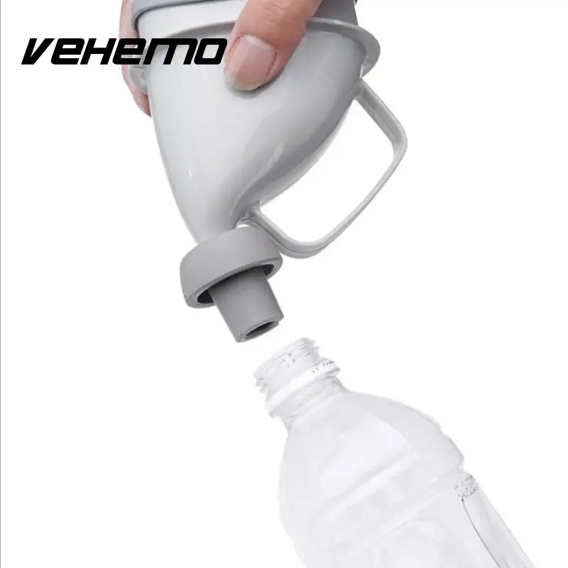 Vehemo унисекс, портативная автомобильная ручка, бутылка для мочи, писсуар, воронка, трубка для путешествий, для улицы, для лагеря, устройство для мочеиспускания, стоячий и писсуарный Туалет