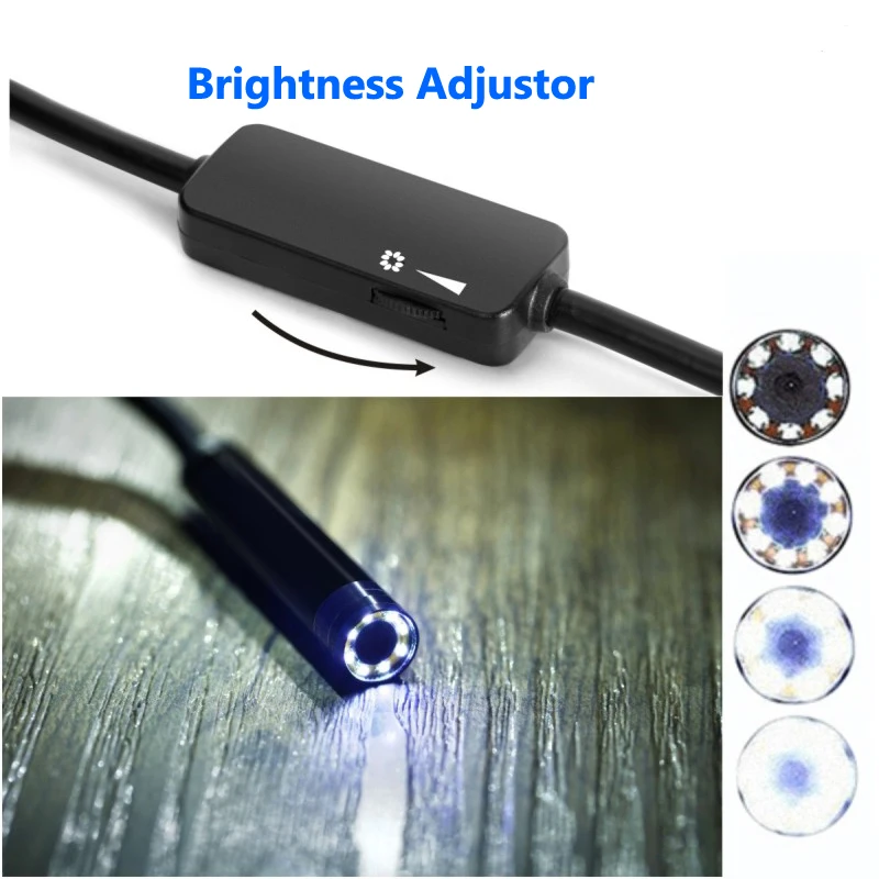 USB Endoscope Camera HD 1200P IP68 Tube Wifi Borescope Inspection Android and IOS Snake Video | Безопасность и защита