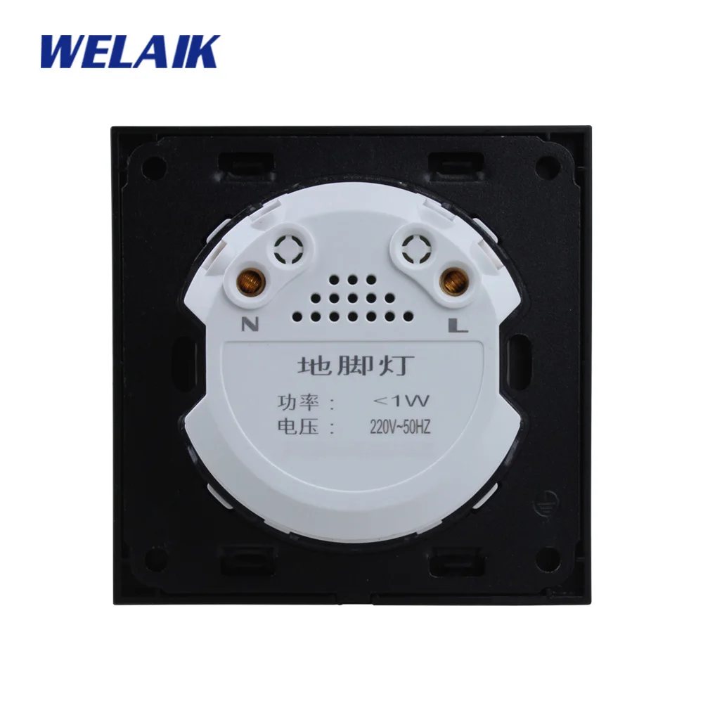 WELAIK стеклянный светильник для ног UK-standard AC110~ 250V B18DJDW