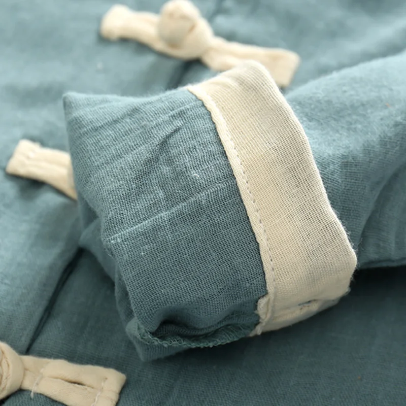 Для маленьких мальчиков китайских Стиль Винтаж рубашка Демисезонный Детская