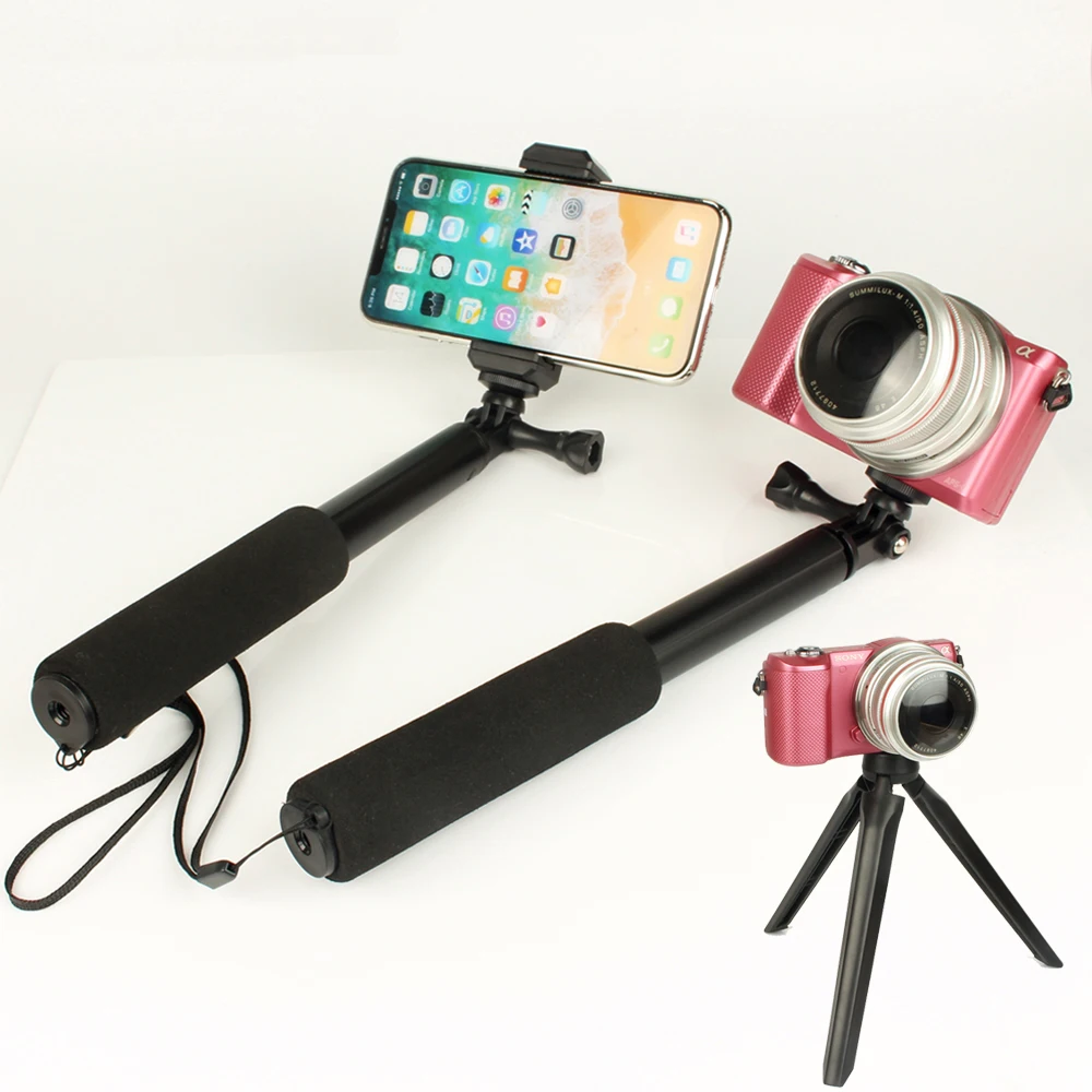 Luxury Extendable Selfie Stick Monopod Tripod for Sony X3000 AS300 AS200 AS50 RX0 AZ1 AS30 AS15 Folding Self Selfies Stand | Электроника