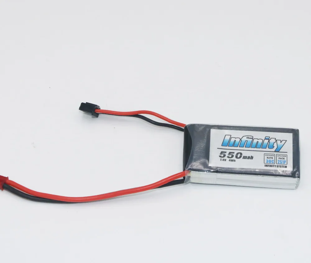 Infinity перезаряжаемая Lipo батарея 2S 7 4 V 550mAh 40C JST Разъем для RC квадрокоптера | Игрушки