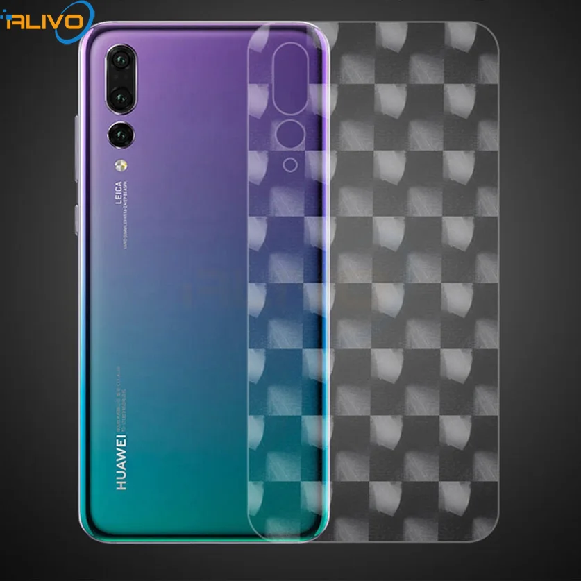 5 шт./лот 3D углеродного волокна задний Экран протектор для HuaWei P20 Lite Pro задняя