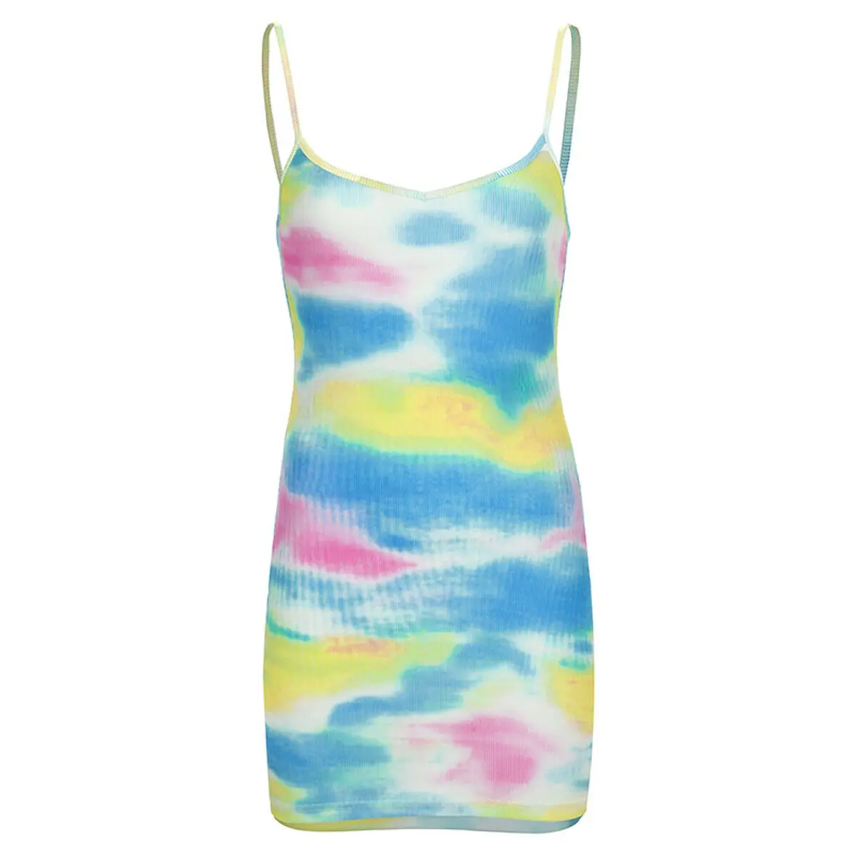 Женское летнее повседневное облегающее платье бодикон без рукавов вечернее