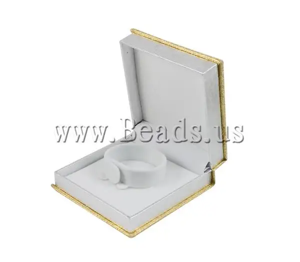 1 шт. картонная коробка для браслетов с вельветовым квадратным золотым дисплеем подарочная упаковка