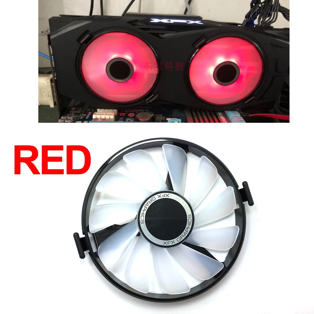 FDC10U12S9-C вентилятор охлаждения для ПК Замена для XFX AMD Radeon RX 470 480 570 4G 580 8G RX460 RX 460 графическая карта охлаждения графического процессора