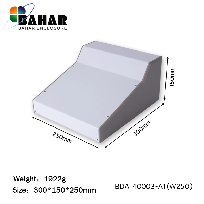 BDA40003-A1(W250) Bahar Железный страховочный кожух коробка для электронного металлического проекта Корпус Пластмассовый для электрооборудования белый проект коробка для электроники - Цвет: BDA40003-A1(W250)