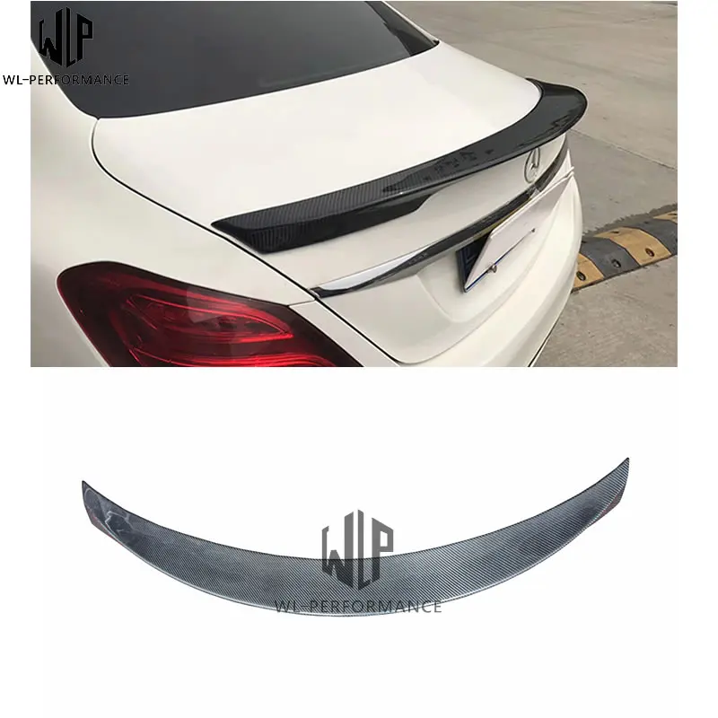 W205 Карлссон тип задний спойлер крыло кузова автомобиля Комплект для Mercedes Benz C Class 4