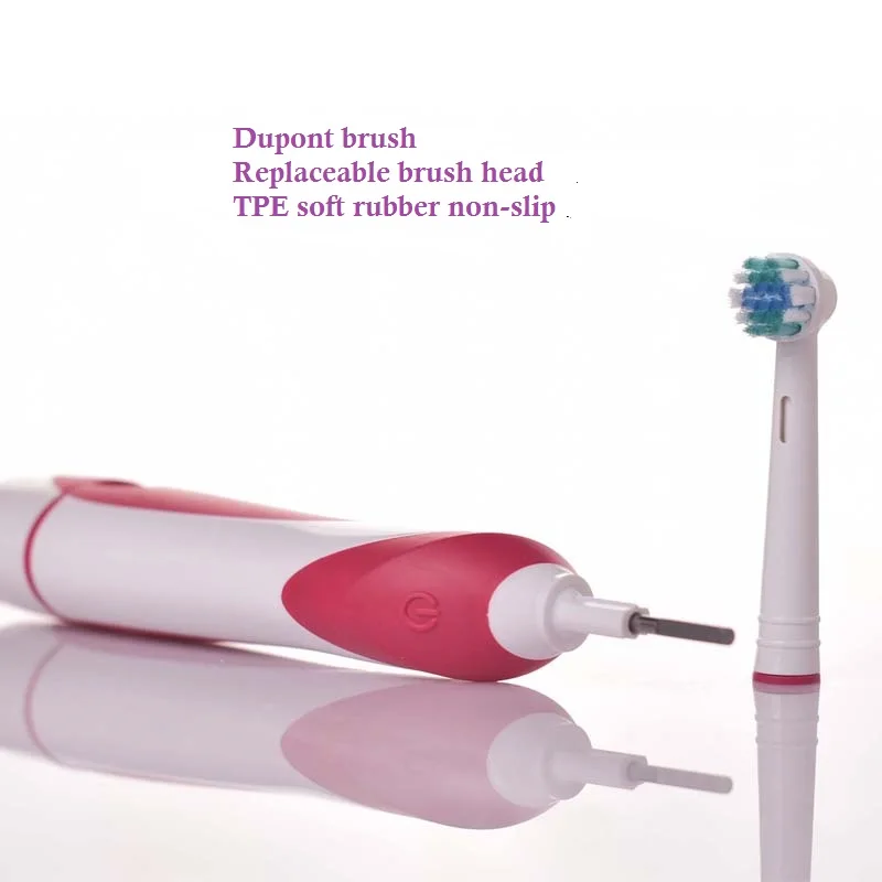 Мягкая электрическая зубная щетка для взрослых не повреждает зубы 360 Вращающаяся