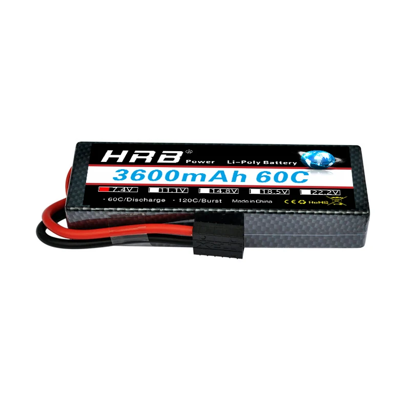 HRB FPV Lipo 2S 3S 4S 7 4 В 11 1 14 8 в 3600 мАч 60C 120C W Stap Жесткий Чехол Аккумулятор для