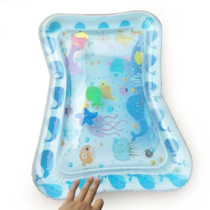 Inflatable Baby Infant Water Mat Summer Fun Toddler Crawling Sea World Printing | Спорт и развлечения