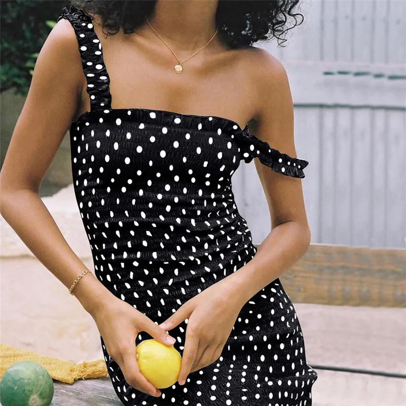 женское бретельках сексуальный квадратный воротник оборками midi платье футляр 2020