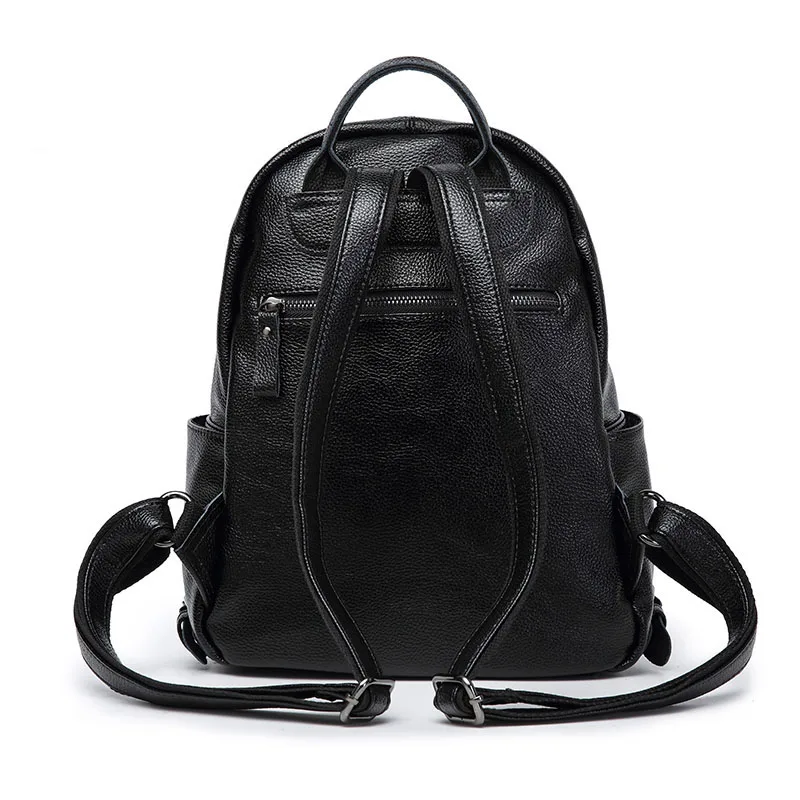 Кисточкой Натуральная кожа Рюкзак Женщины Back Pack корейский стиль Женский двойной