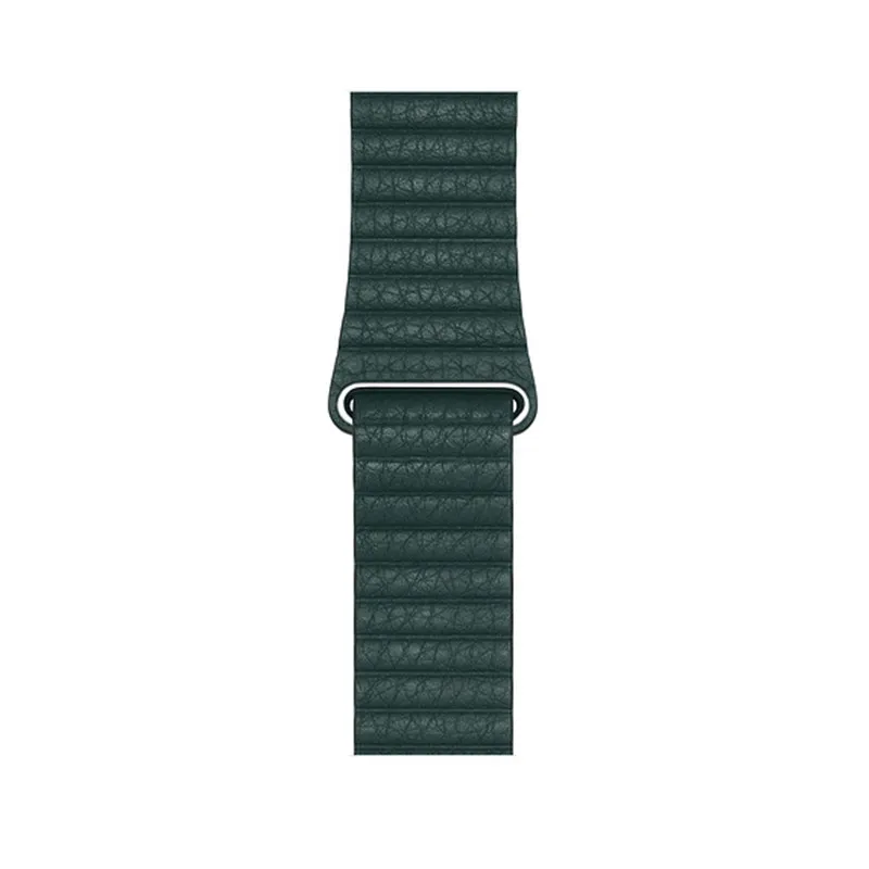 44 мм 40 лесная зеленая накидка Cod Синяя кожаная Петля для Apple Watch серии 4 3 2 1 ремешок